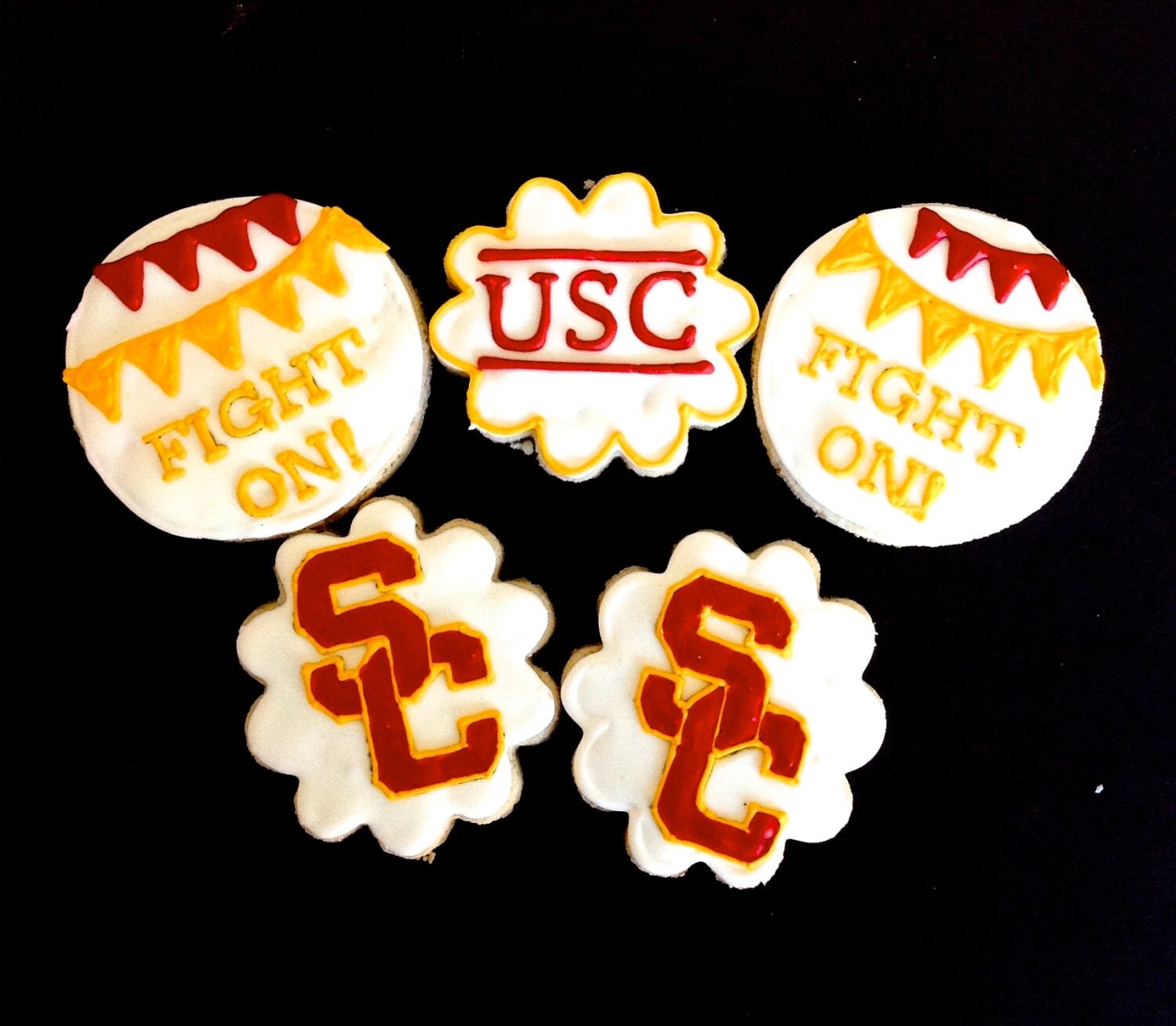 1 Dozen USC Game Day Hand Decorated & Fresh Cookies