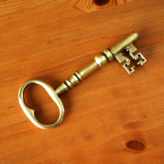 Vintage Large Brass Key Decorative / Wall Hanging Key Decor