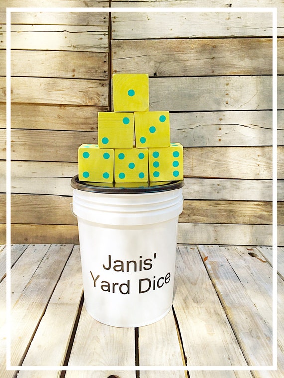 Custom Yard Dice & Custom Bucket Jumbo Dice by GamedayCreationz