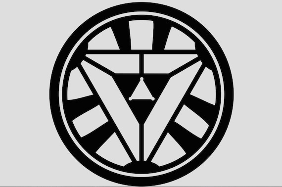 Items similar to Iron Man style Arc Reactor Decal cut out of permanent ...