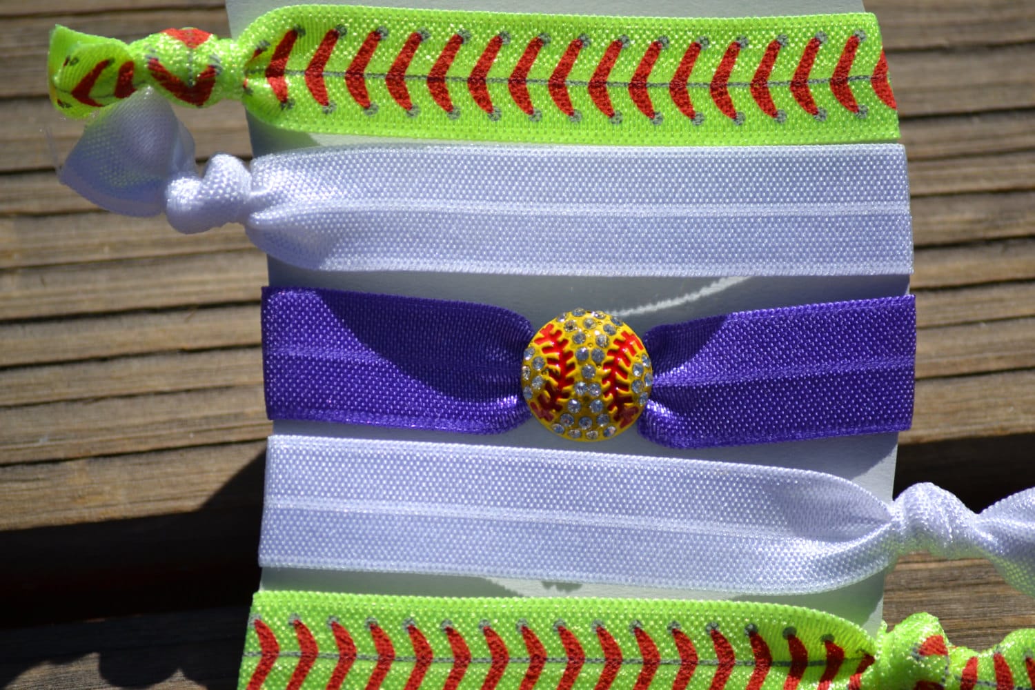 Softball Hair Ties Team Color Softball Hair Accessories