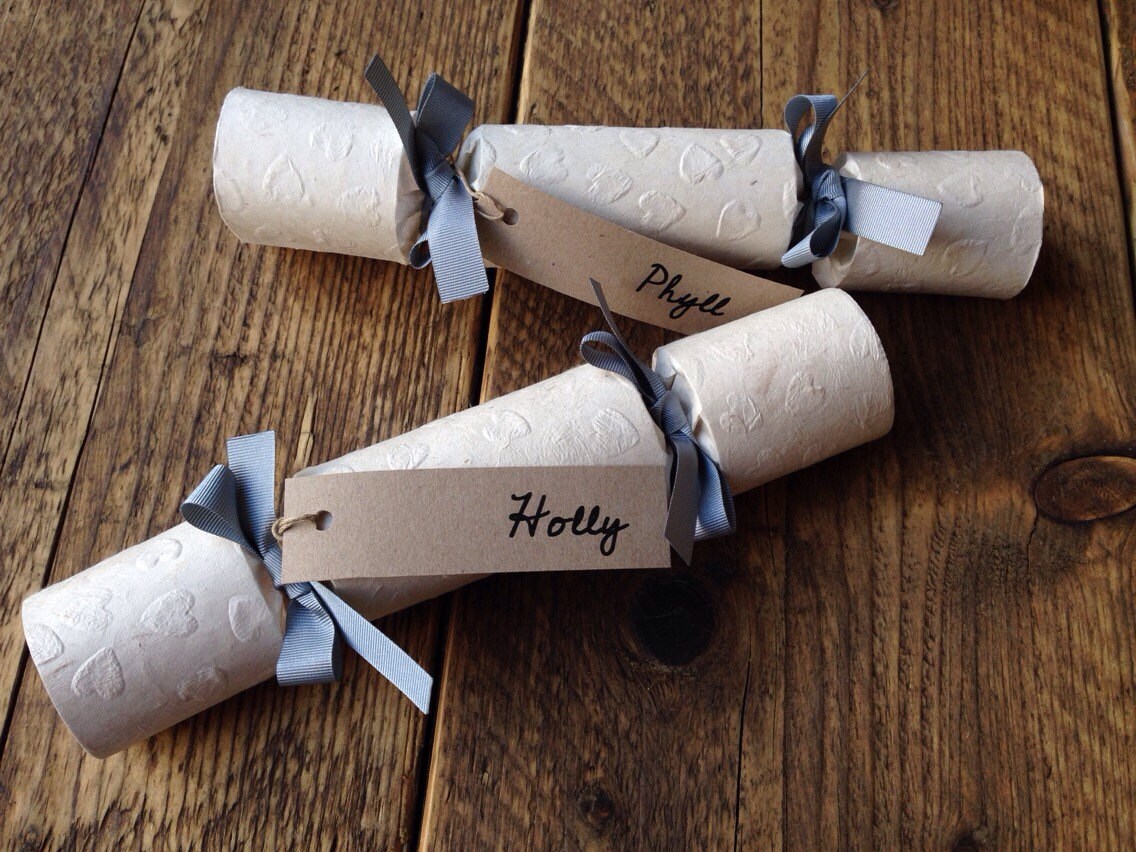 Sample Only Cracker Wedding Favours Place Settings