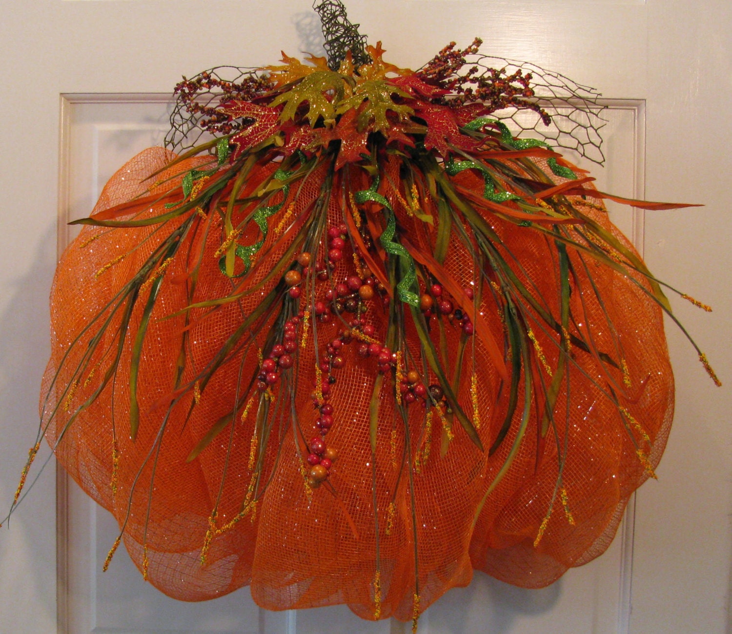 Fall Pumpkin Wreath We Will Customize At By SportSeasonalWreaths   Il Fullxfull.760412769 2ho7 