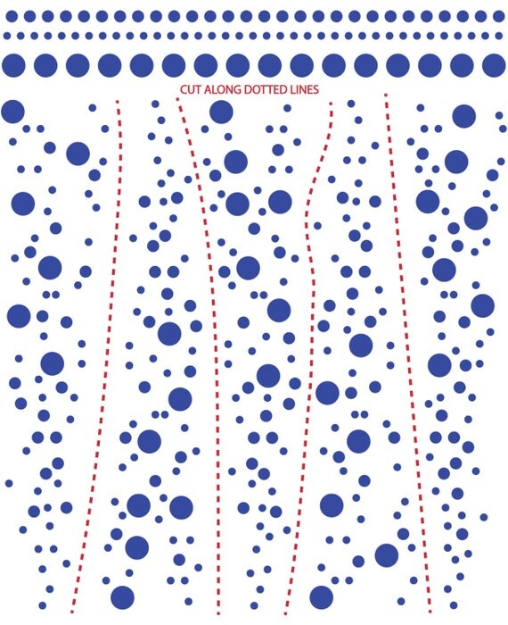 Aquarium Bubbles Decal Ocean Bubble Decal Fish Wall Decal Sea