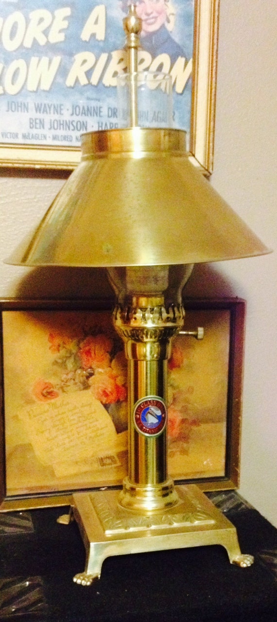 Vintage Brass 1912 Titanic First Class Only Lamp Replica Free