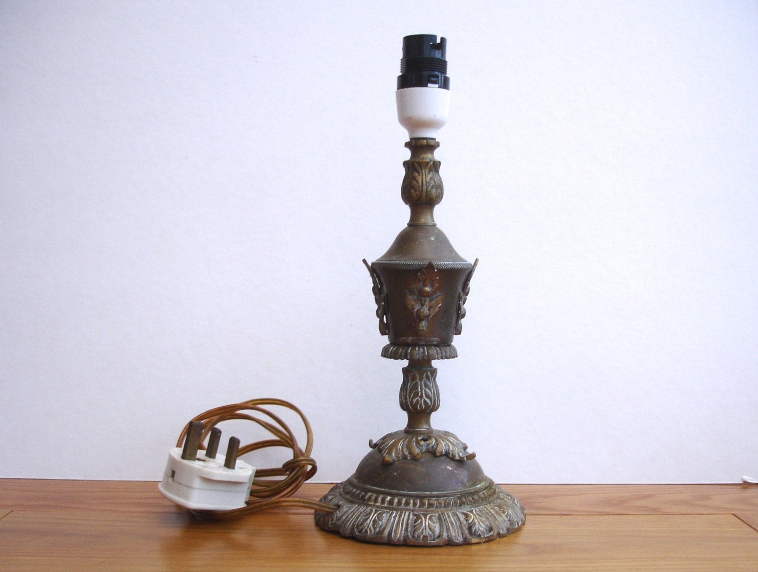 1940s Brass Lamp Stand Vintage Lamp Vintage Lighting Vintage