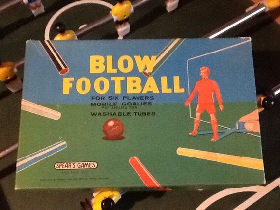 1970s Blow Football game by BetsyandWilf on Etsy