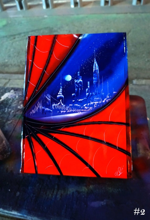 Amazing spiderman spray paint art by Cr8ivepeople on Etsy