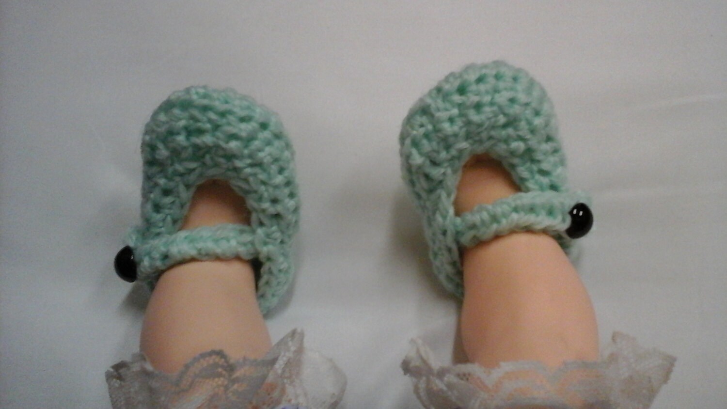 Crocheted Mary Jane Shoes Newborn Slippers Toddler Crochet