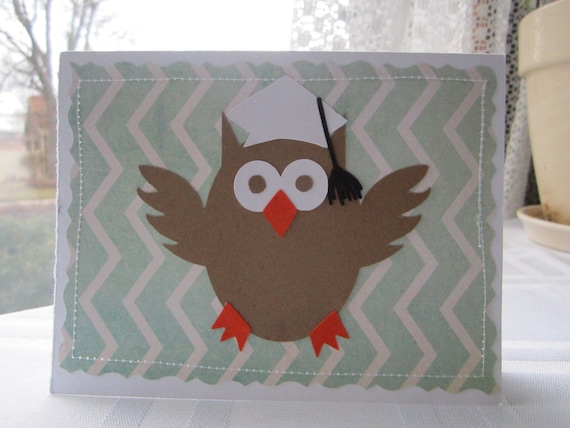 Beautiful 60 Owl Graduation Card Handmade