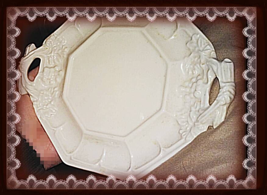 Vintage small Antique Red Cliff Ironstone tray,RC neo OL179,Tureen