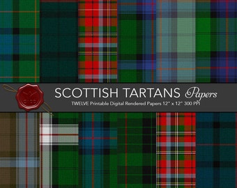 Scottish Tartans / Highland Clan Buchanan by CornucopiaArtDesign