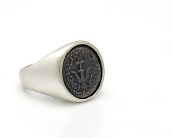 Anello Da Mignolo Alfa Omega Nero Unisex Argento 925 Collection - Foto 9