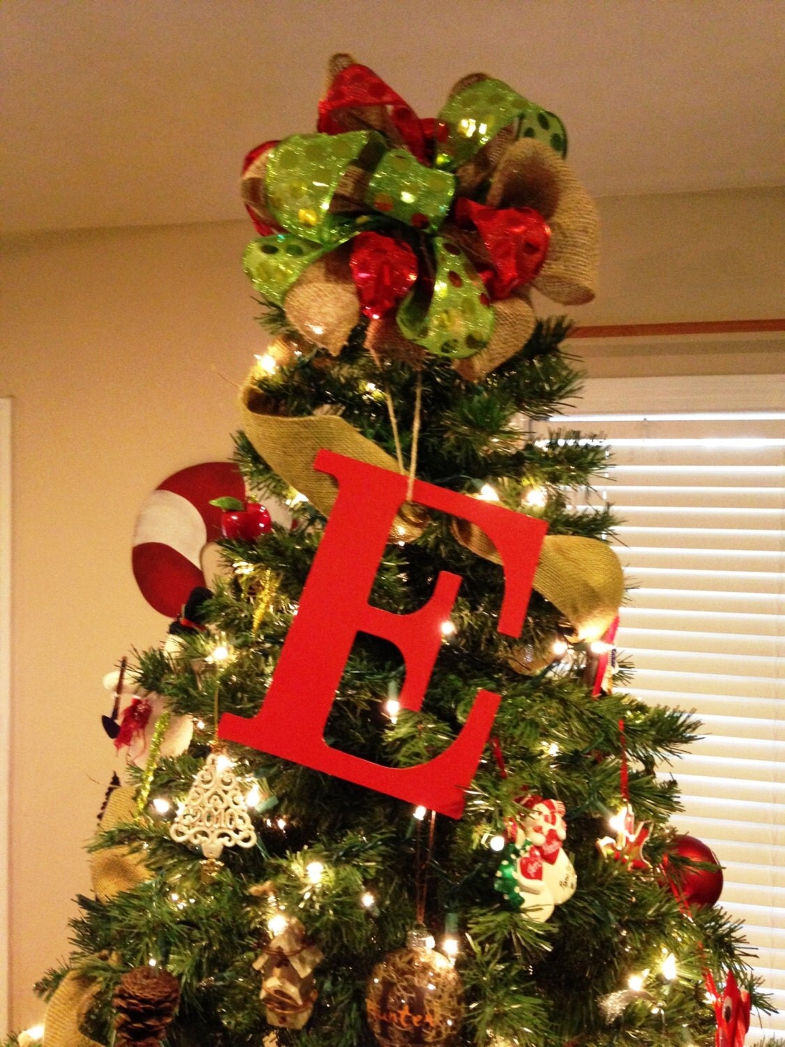 tree topper initial by littleacreations23 on etsy tree topper initial by littleacreations23 on etsy