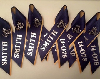 Large PIR Ribbon - Navy RTC Pass In Review, Military Boot Camp Graduation