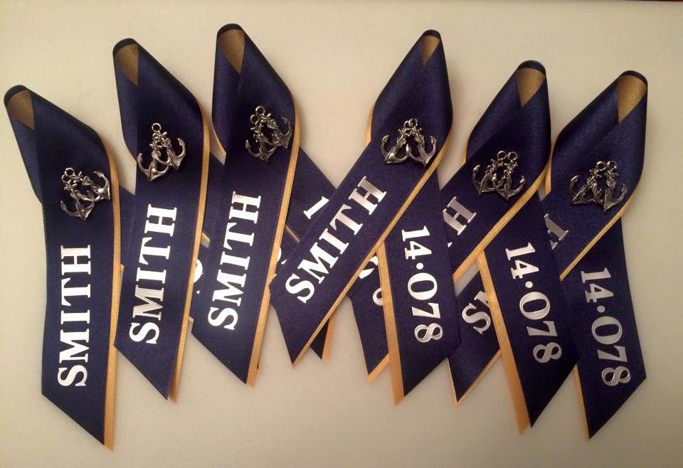 Large PIR Ribbon Navy RTC Pass In Review Military Boot Camp