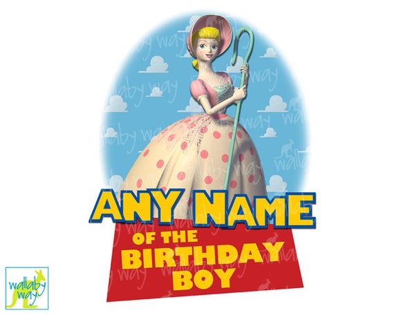 Download LITTLE BO PEEP Toy Story Birthday Printable Iron On Transfer