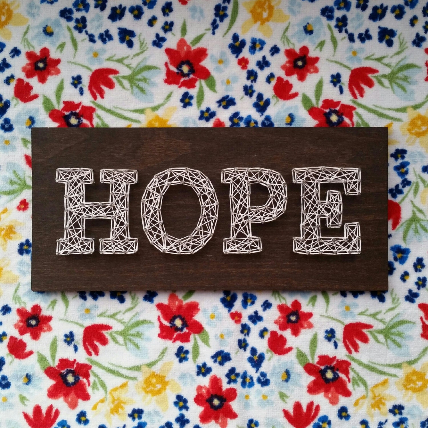 Made to Order String Art Sign Hope Sign String by BlossomingBurlap