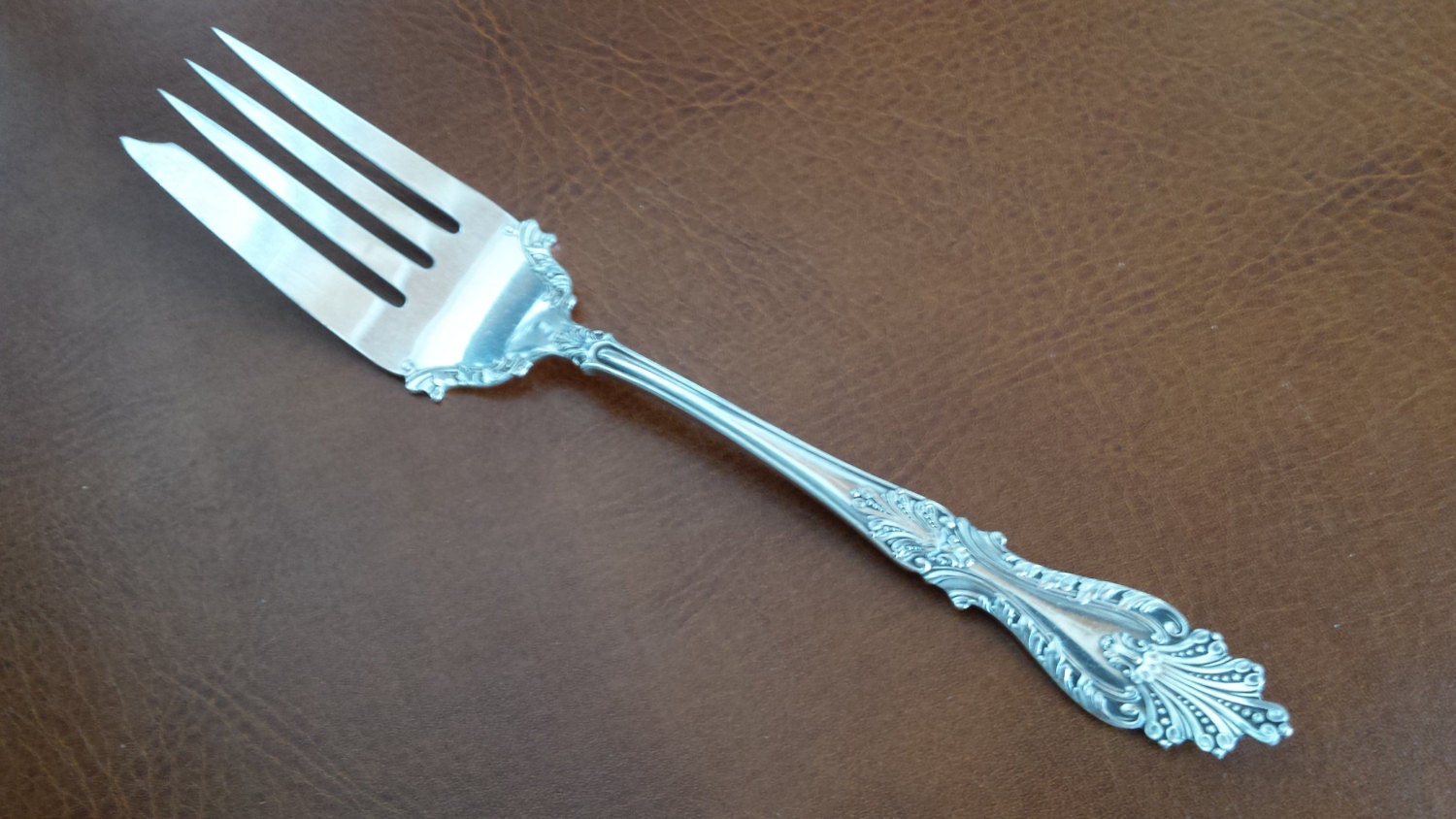 Antique Rogers & Hamilton 1896 RAPHAEL Buffet/Cold Meat Serving Fork 8