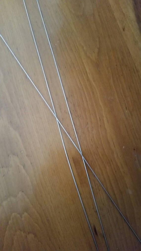 Hat Pin Stick Pin Blanks 12 Inch Stainless by CraftyVictorian