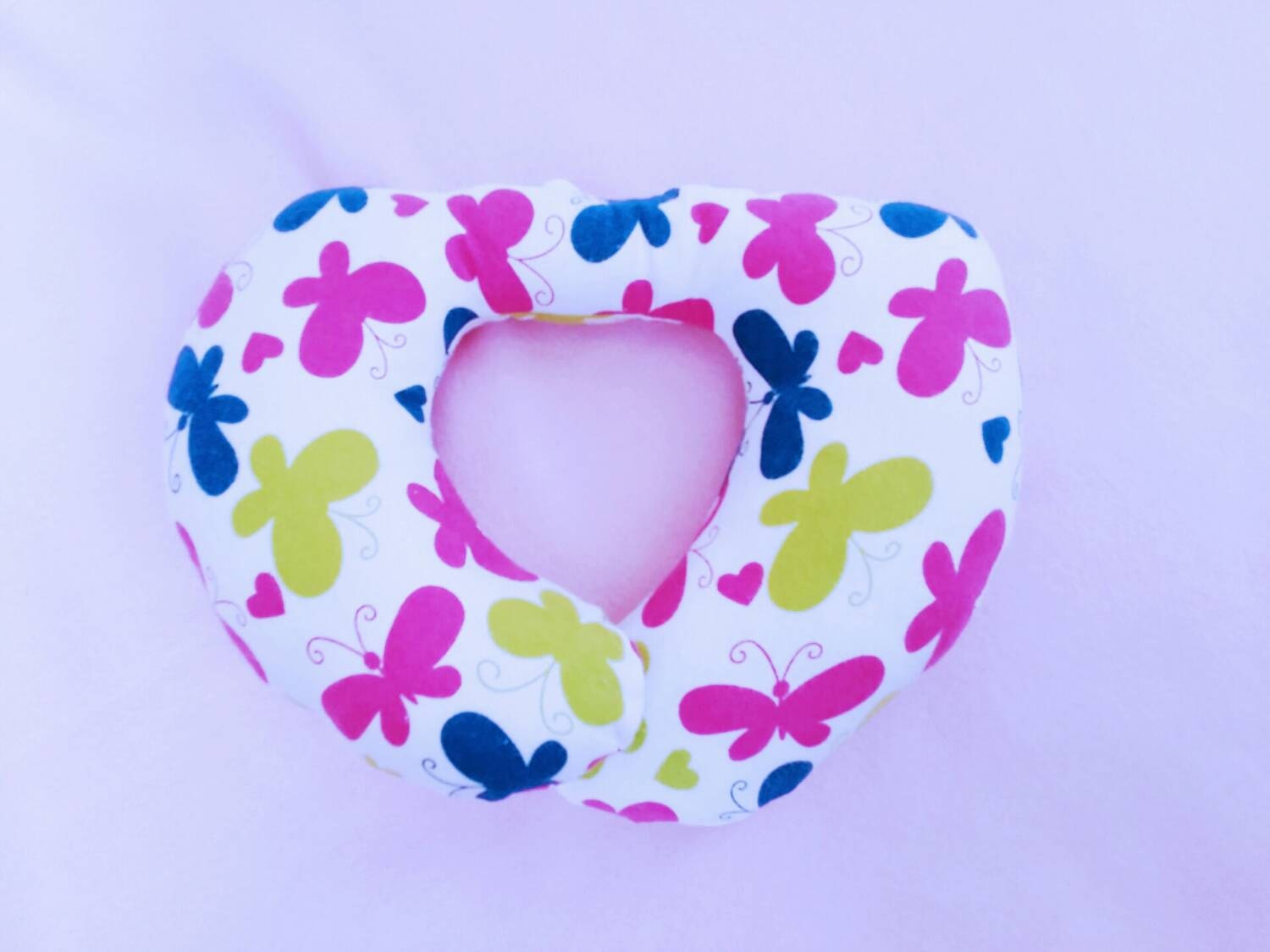 Girl Custom Travel Pillow Toddler Neck Pillow Butterfly
