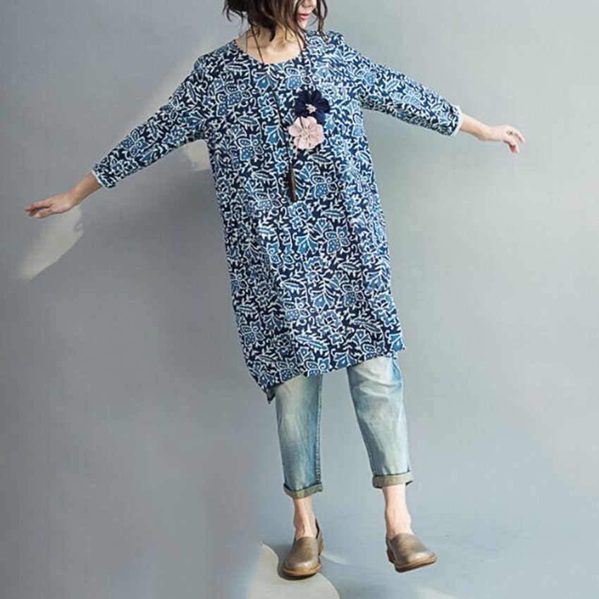 Cotton and linen dress by babyangella on Etsy