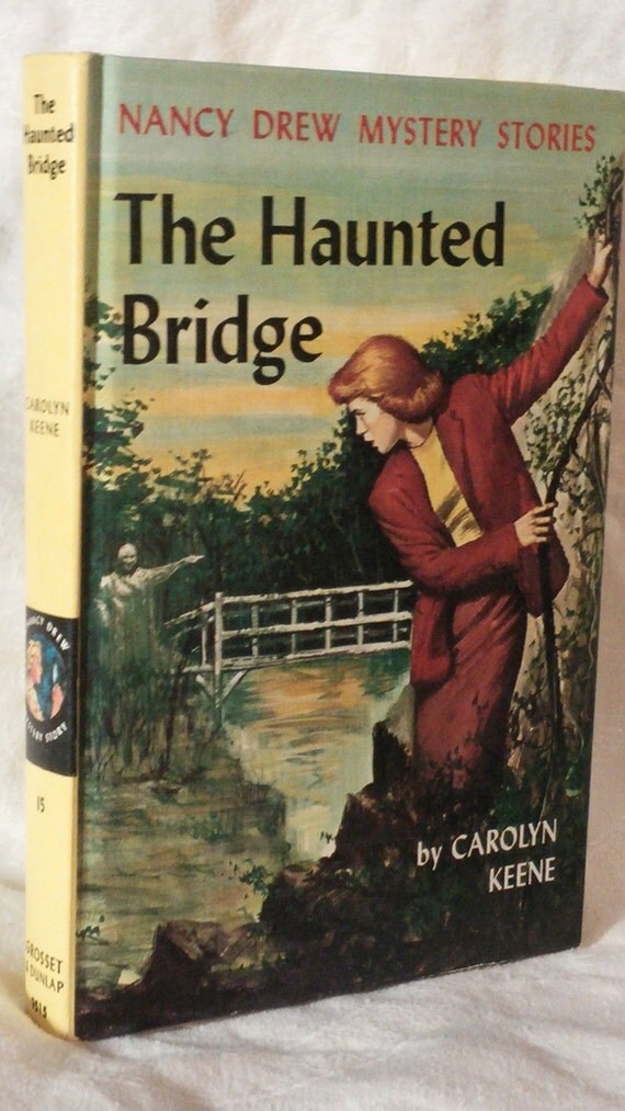 Nancy Drew Mystery The Haunted Bridge Picture Cover Girl