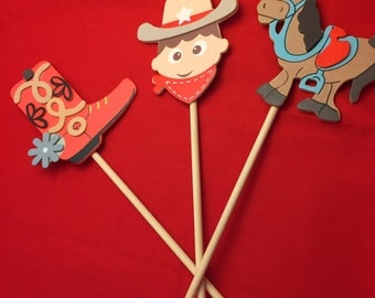 western centerpiece cowboy boot horse and cowboy table centerpiece with western design table - Western Party Decorations western centerpiece cowboy boot horse and cowboy table centerpiece with western design table - Western Party Decorations