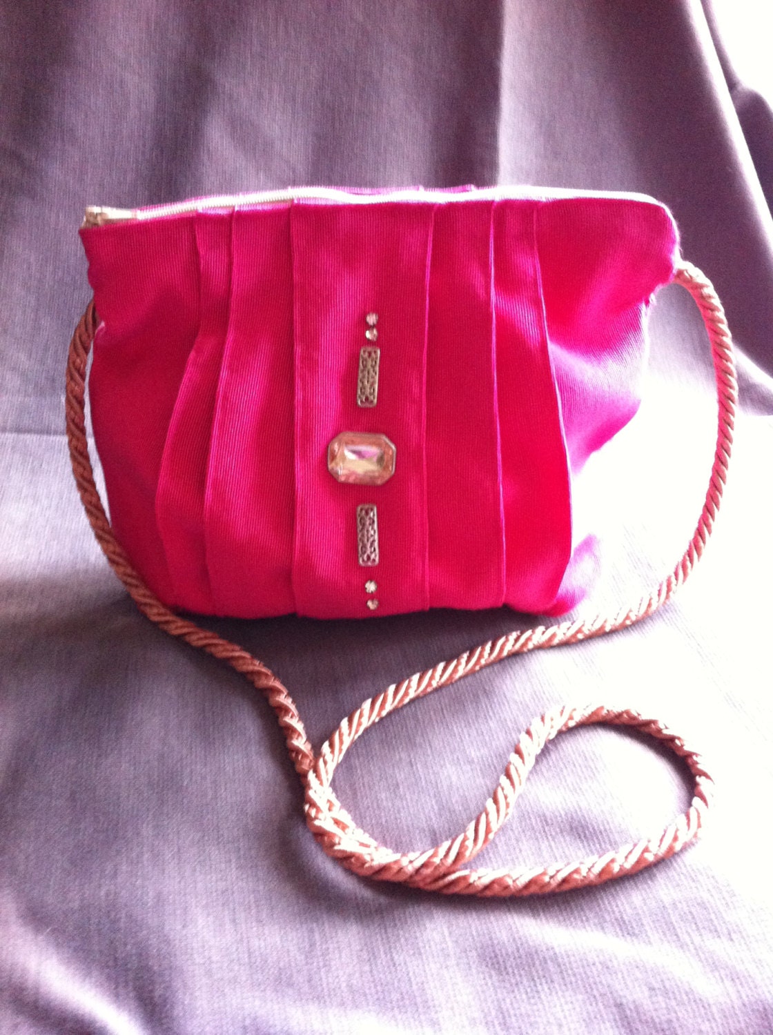 dusty pink evening bag