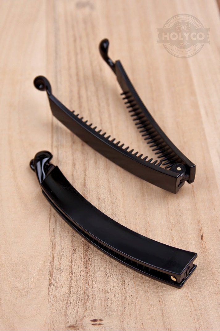100mm Black Banana Hair Clip. 10PCS100 X 12mm. made in