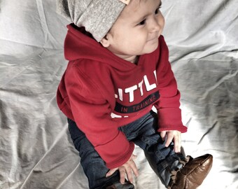 Slouchy Baby Beanie - Gray