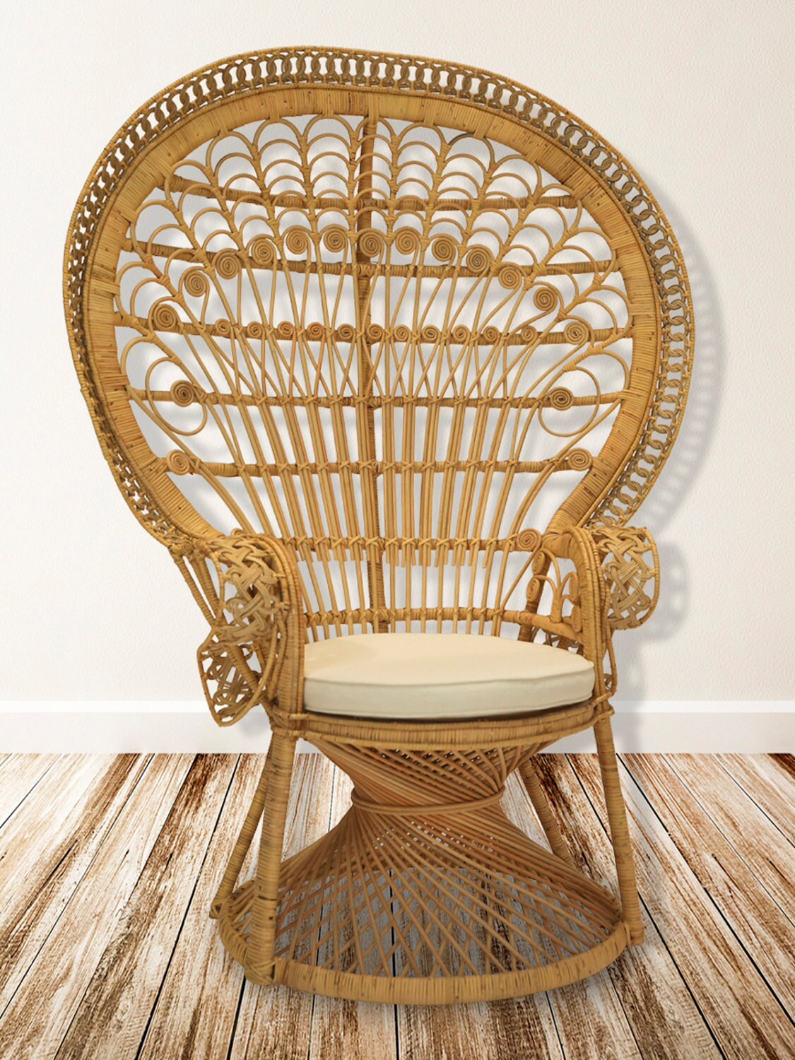 Lea Peacock Chair in Natural by leaandlani on Etsy