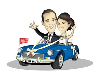 Personalised Cartoon, Custom Portrait, Custom Portrait, Unique Gift, Bespoke Cartoon
