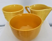 Lot of Vintage Yellow Pottery Lot of Vintage Yellow Pottery