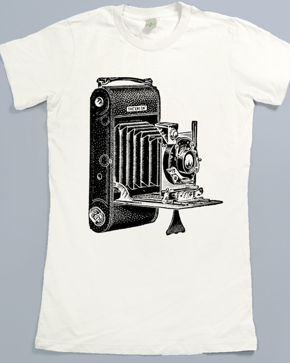 Women's Shirt Photography Tshirt Camera Tshirt by SlothWingTees