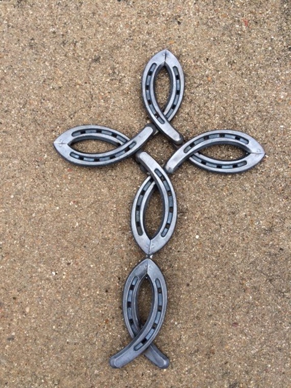 Items similar to Unique Horseshoe Cross on Etsy