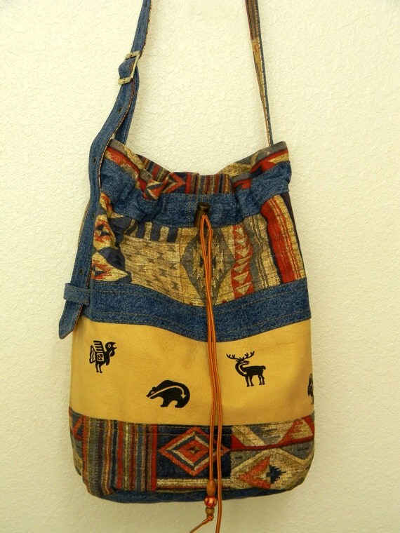 American Southwest Shoulder Bag Native Indian by AllasOriginals