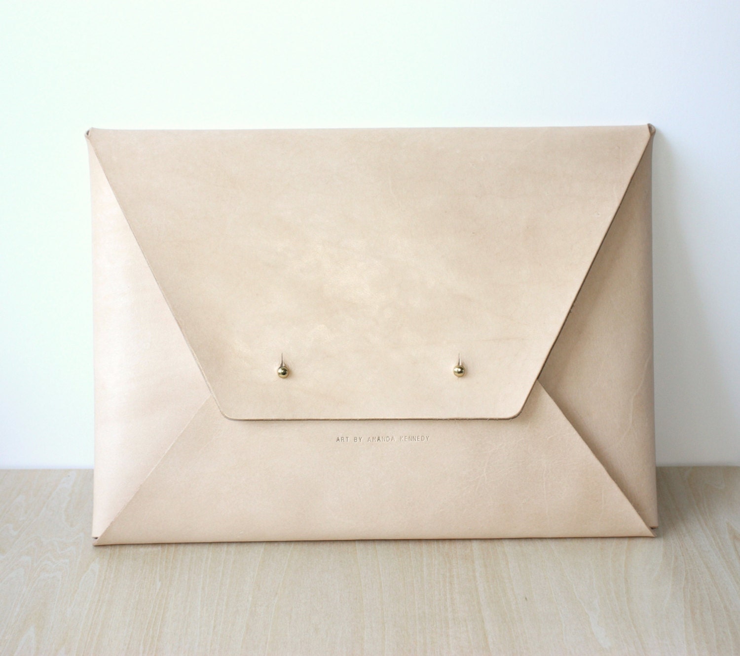 Personalised Leather Envelope Laptop Case by TheLeatherCollective