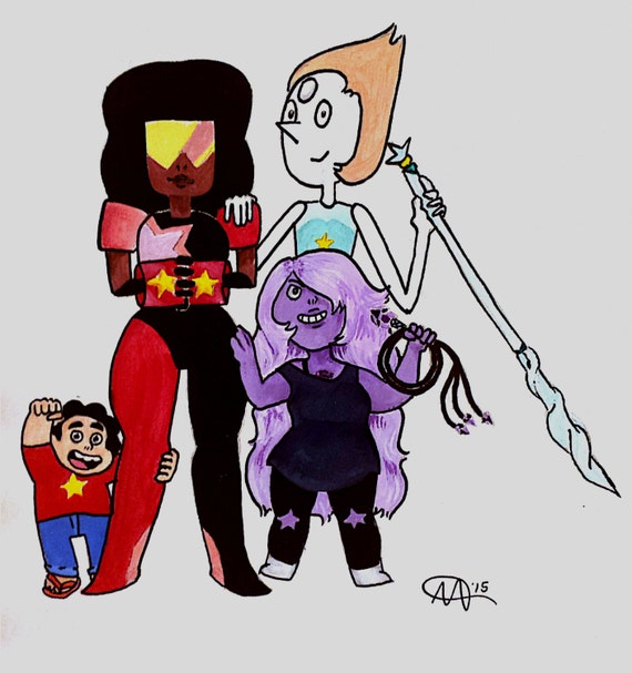 Steven Universe painting by ghostgalactic on Etsy