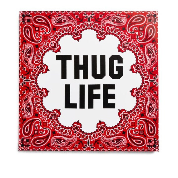 Bandana Thug Life Canvas by GeekinCorner on Etsy