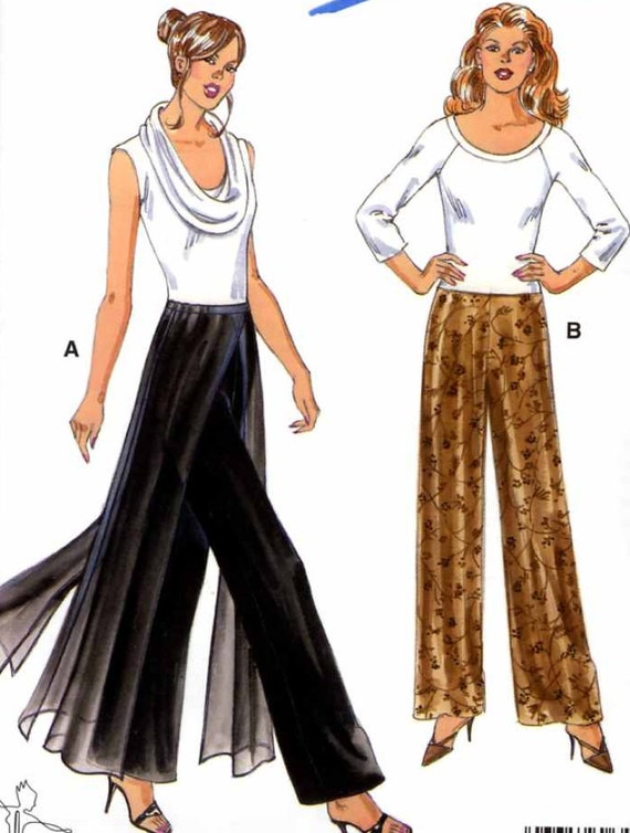 Womens Harem pants pull on slacks Sewing pattern Kwik Sew 3271