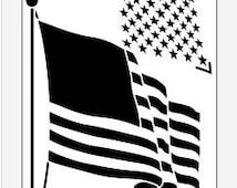 Popular items for flag stencil on Etsy