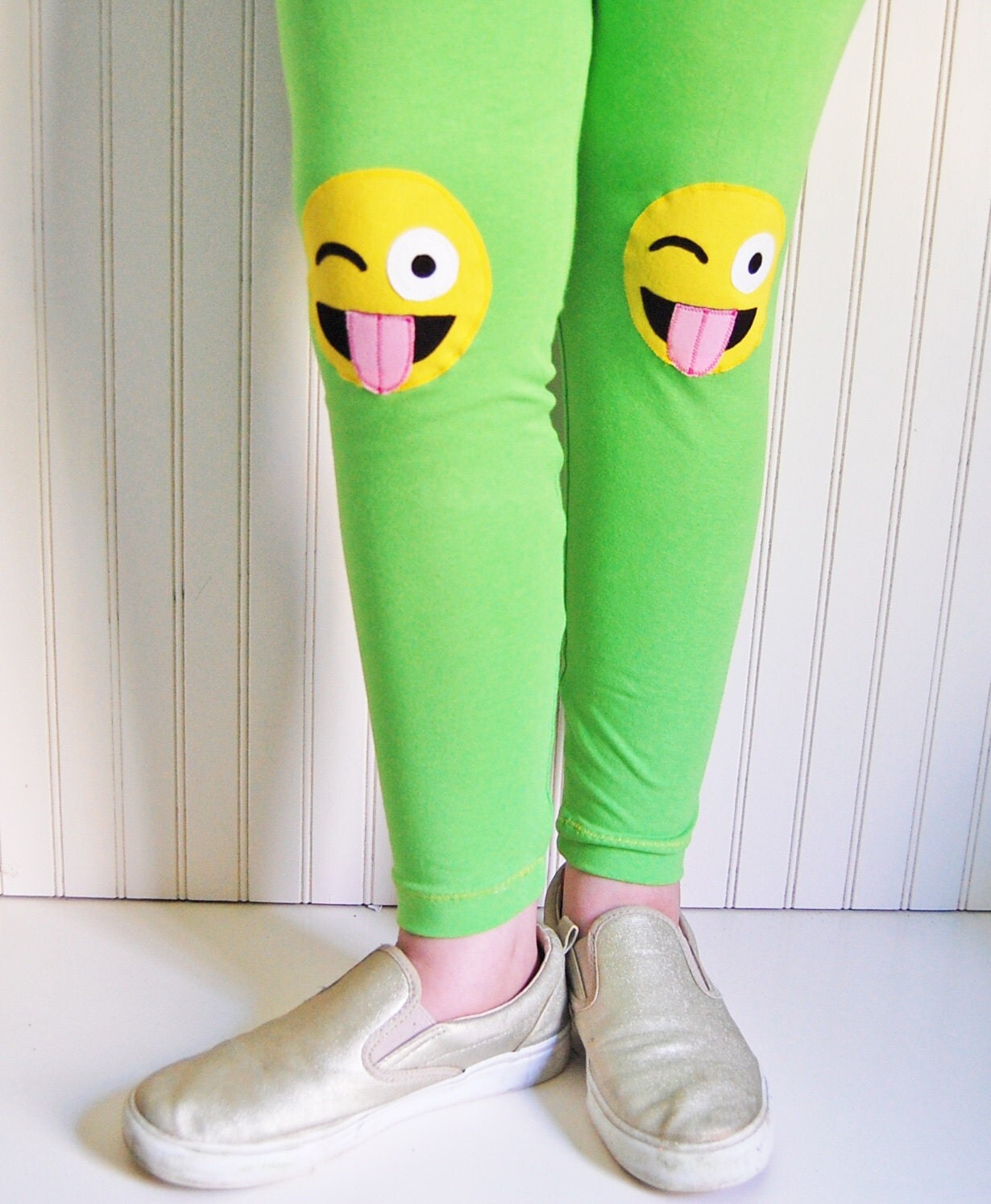 Emoji Leggings. Emoji Tights. Girls Leggings. Emoji Clothing.