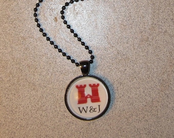 W & J Necklace Washington and Jefferson Colege Pendant