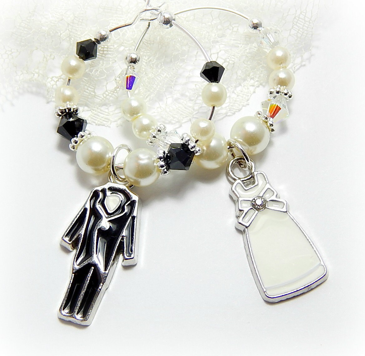 swarovski crystal bride and groom