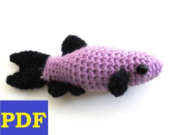 PDF Crochet Amigurumi Animal Patterns: Danio Fish Amigurumi PATTERN