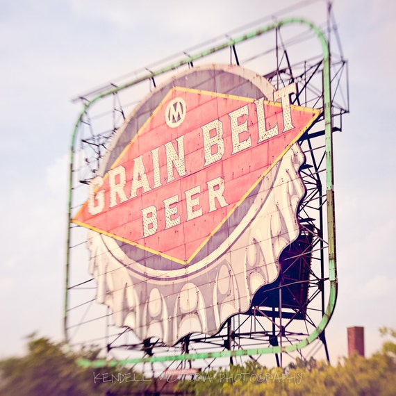 Grain Belt Beer Sign Iconic Minneapolis Vintage Sign Fine