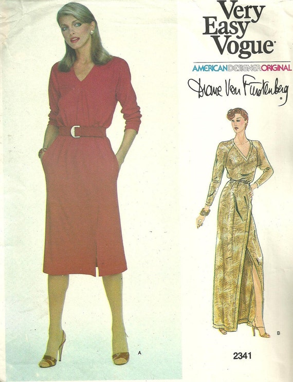 Vogue 2341 / Vintage Designer Sewing Pattern By Diane Von Furstenberg ...