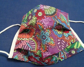 Purple Blossom -Germ Freak Designer Face Mask by Dena Tyson
