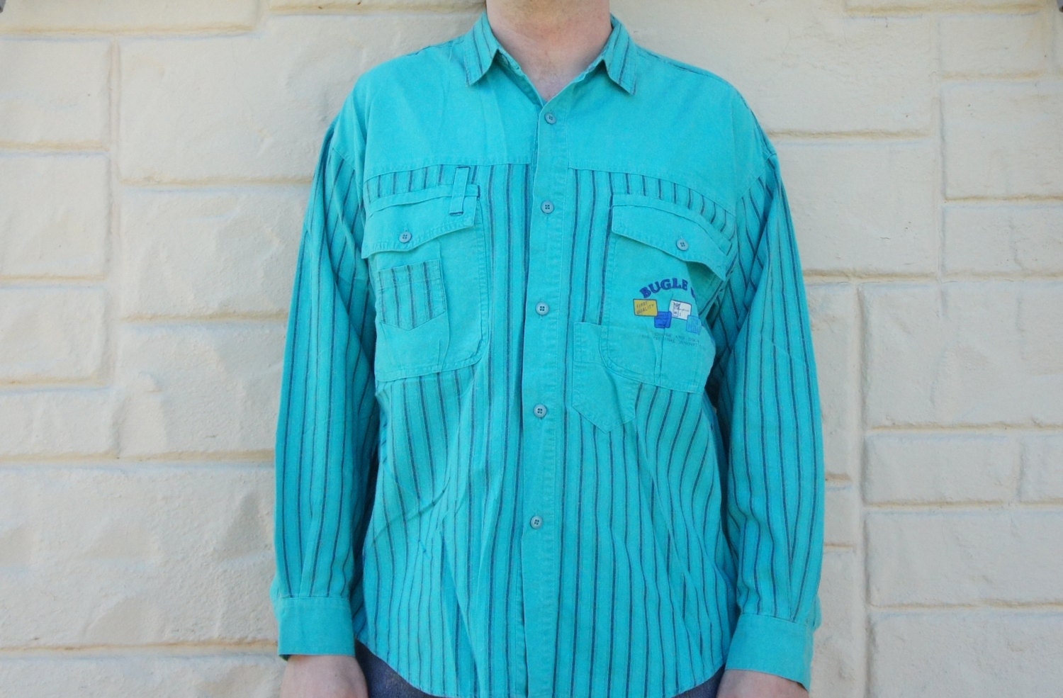 80's style button up shirts